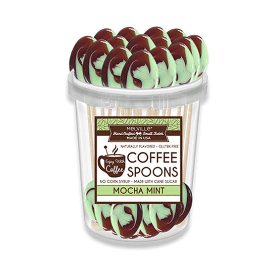 Mocha Mint Swirl Coffee Spoons (30ct)