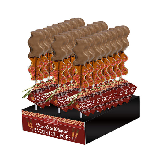 Chocolatey-Dipped Maple Bacon Lollipops