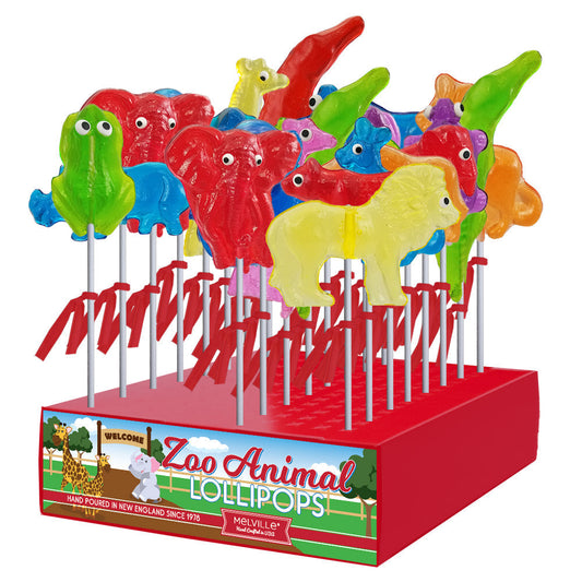 Zoo Animal Lollipops - Assorted