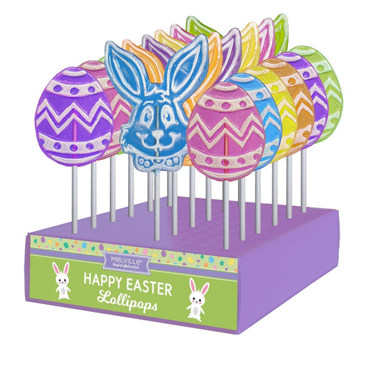 Frosted Egg & Bunny Lollipops - Assorted