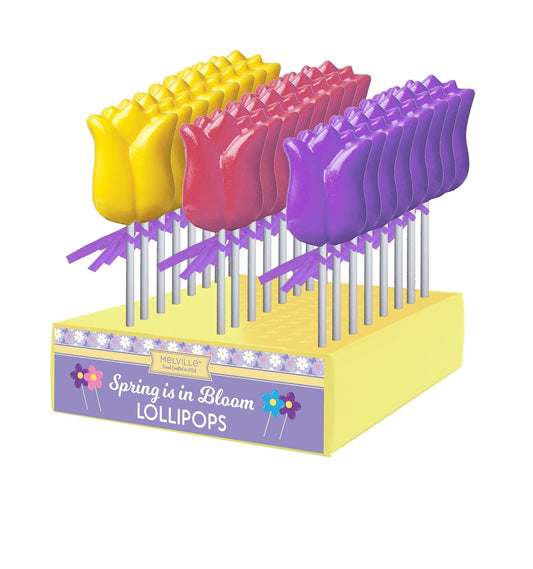 Tulip Flower Lollipops - Assorted