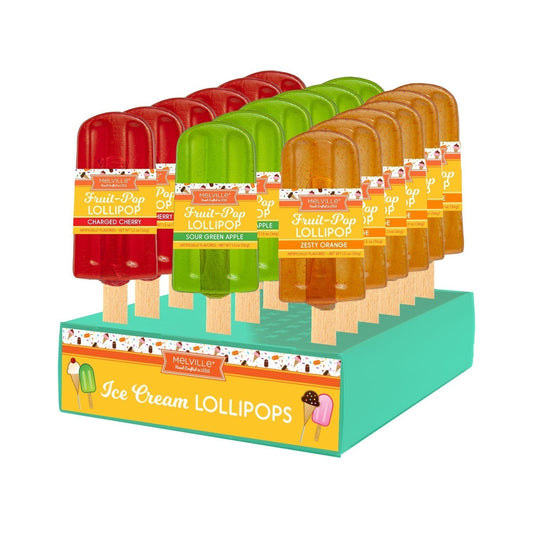 Fruit-Pop Ice Cream Lollipops - Assorted