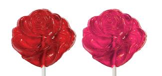 Red Rose Lollipops