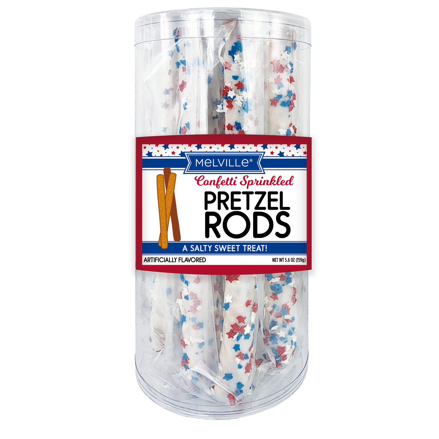 White Chocolatey-Dipped Pretzel Rods
