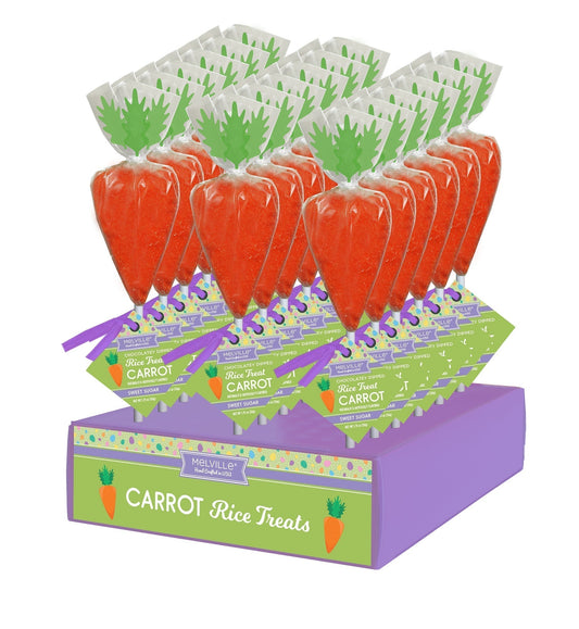 Carrot Rice Treat Pops