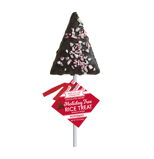 Peppermint Cereal Treat Trees - White & Dark Chocolatey Coated