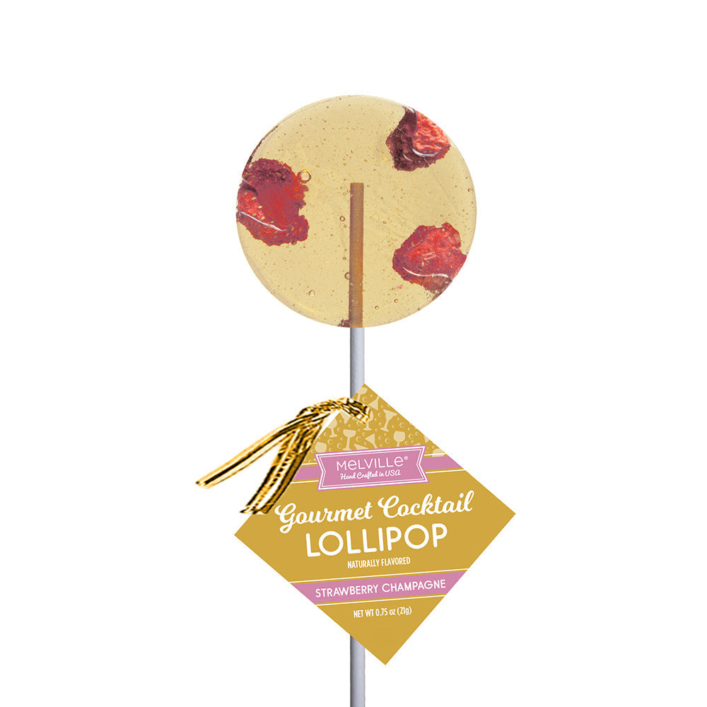 Gourmet Cocktail Lollipops - Strawberry & Champagne (24ct)