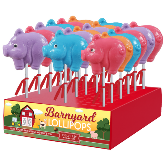 Barnyard Pig Lollipops - Assorted