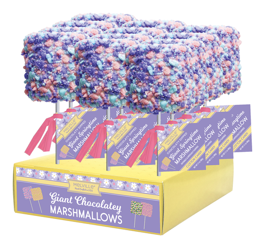 Giant Marshmallow Pops - Cotton Candy