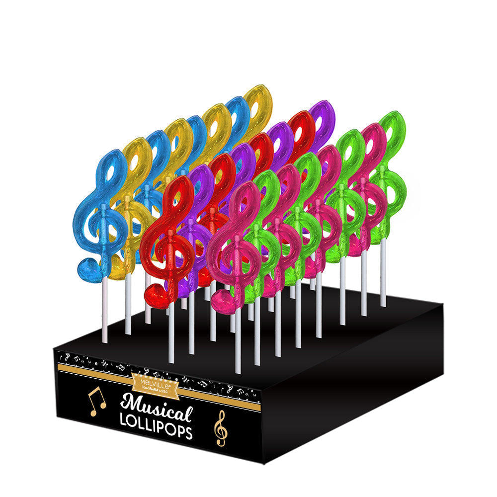 G Clef Music Note Lollipops - Assorted by Melville Candy Company