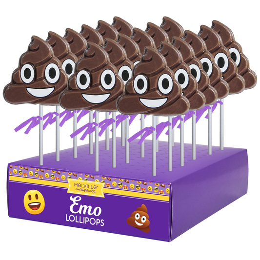 Poop Emoji Lollipops