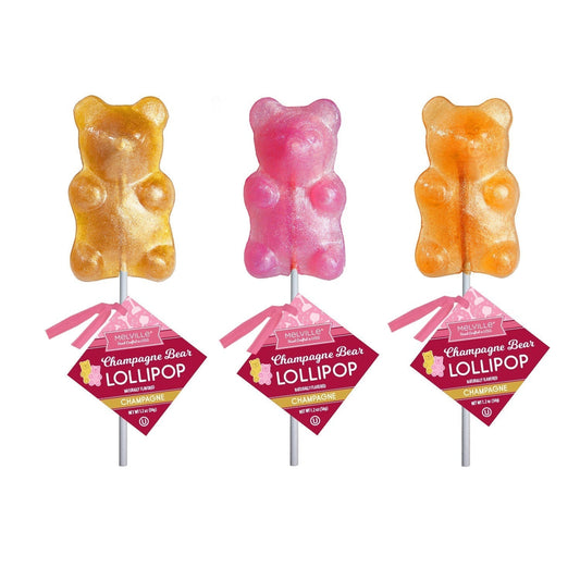 Champagne Bear Lollipops - Assorted