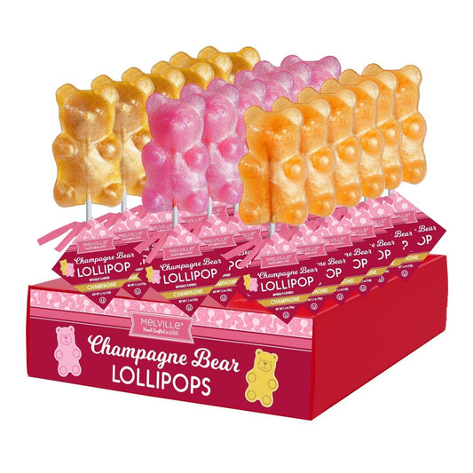 Champagne Bear Lollipops - Assorted