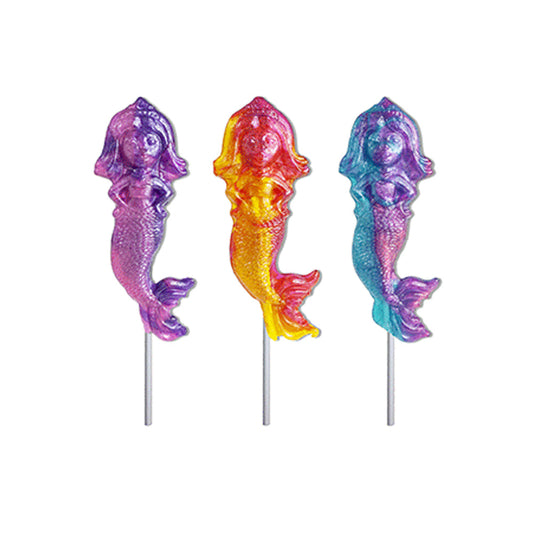 Glitter Swirl Mermaid Lollipops - Assorted