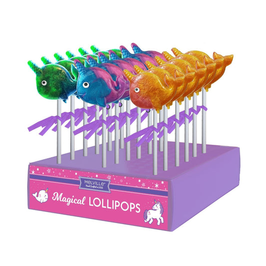Glitter Swirl Narwhal Lollipops - Assorted