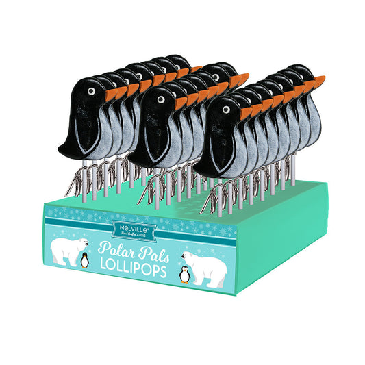 Frosted Penguin Lollipops