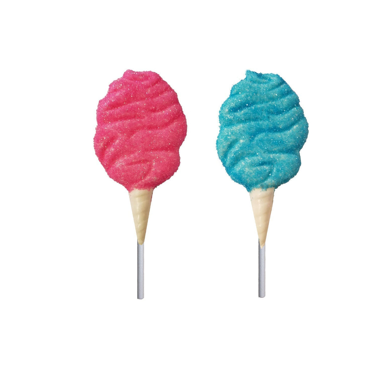 Cotton Candy Lollipops - Pink & Blue (24ct)