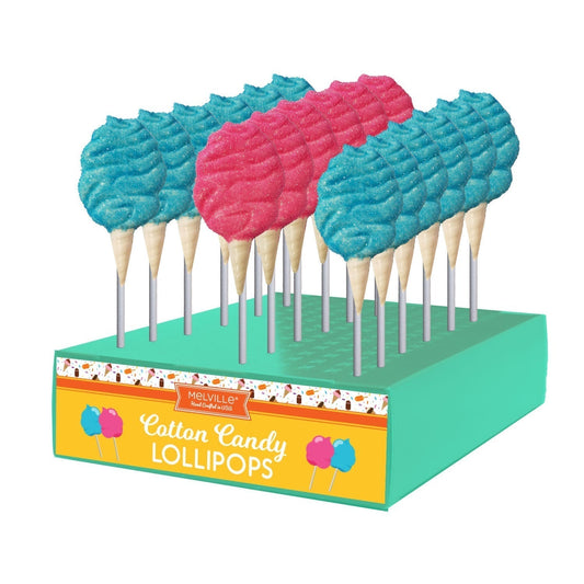 Cotton Candy Lollipops - Pink & Blue