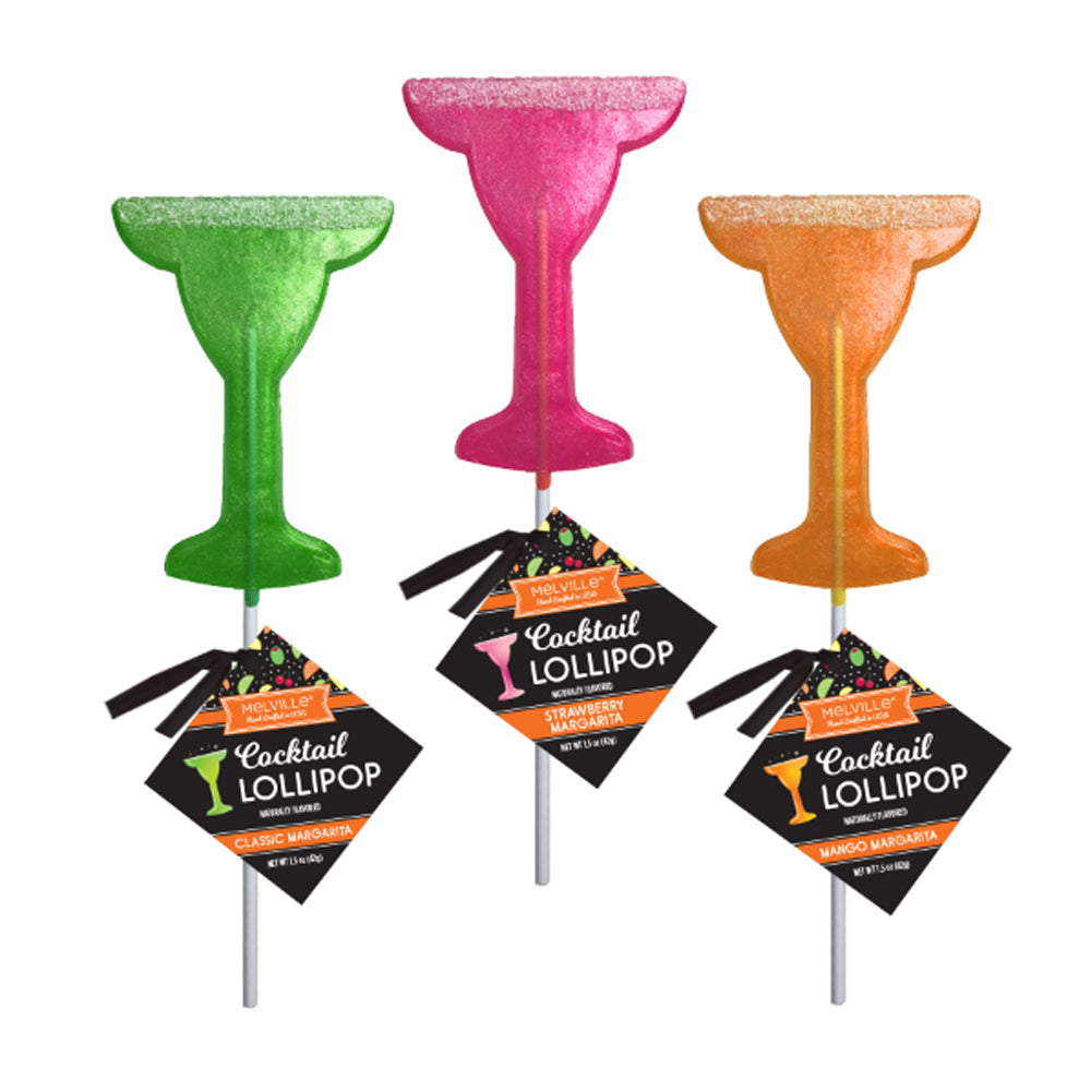Margarita Glass Lollipops - Assorted (24ct)