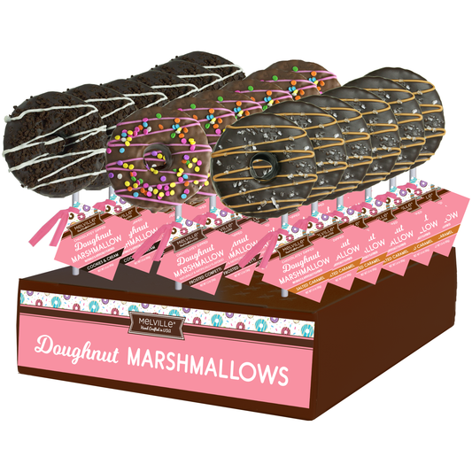 Chocolate Donut Marshmallow Pops - Assorted