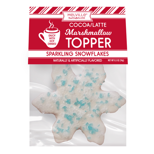 Blue Crystal Sugar Marshmallow Toppers