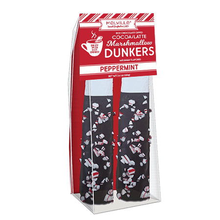 Dark Chocolatey Dipped Peppermint Marshmallow Dunkers
