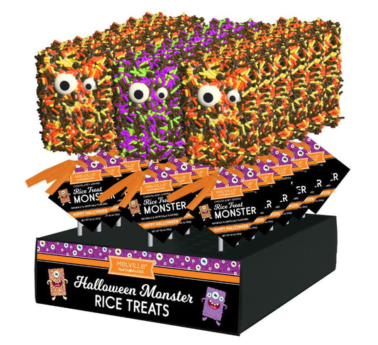 Halloween Monster Sprinkle Rice Treat Pops - Assorted