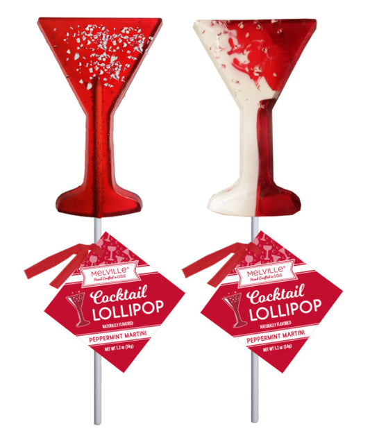 Peppermint Martini Lollipops - Red & Swirl (24ct)