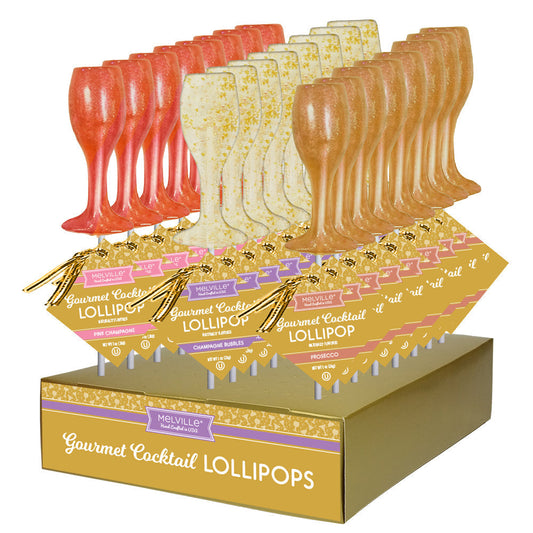 Champagne Flute Lollipops - Assorted