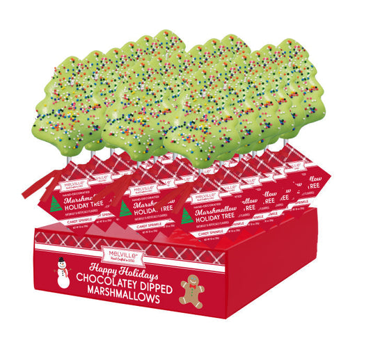 Nonpareil Tree Marshmallow Pops