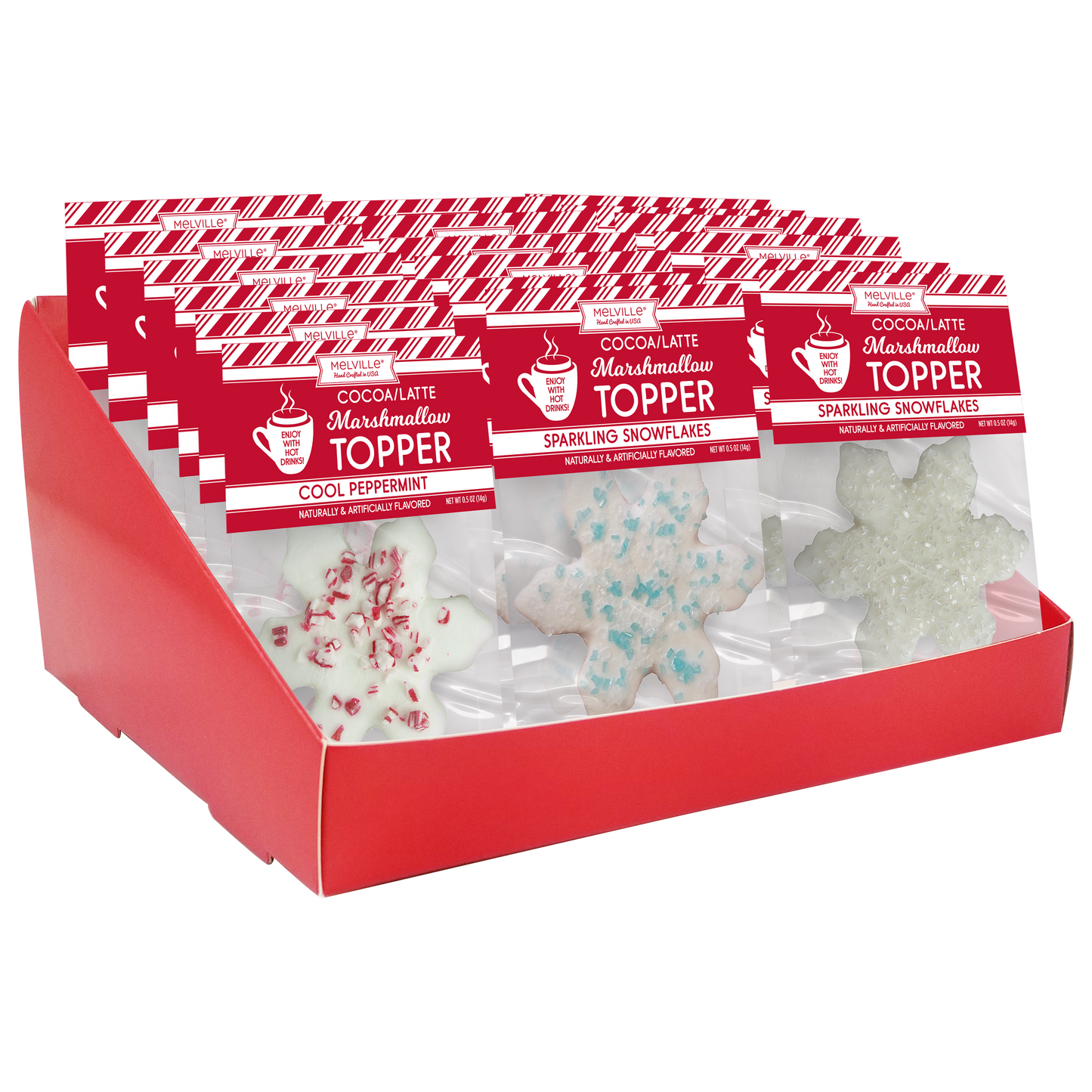 Snowflake Marshmallow Toppers - Assorted