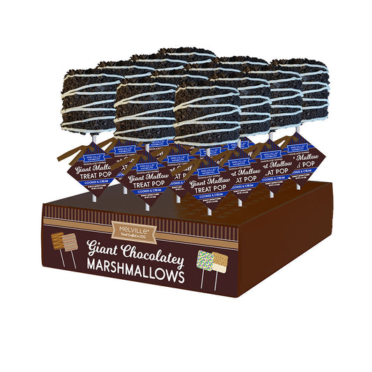 Giant Marshmallow Pops - Cookies & Cream