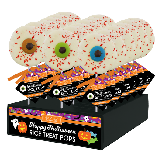Halloween Eyeball Rice Cereal Treat Pops