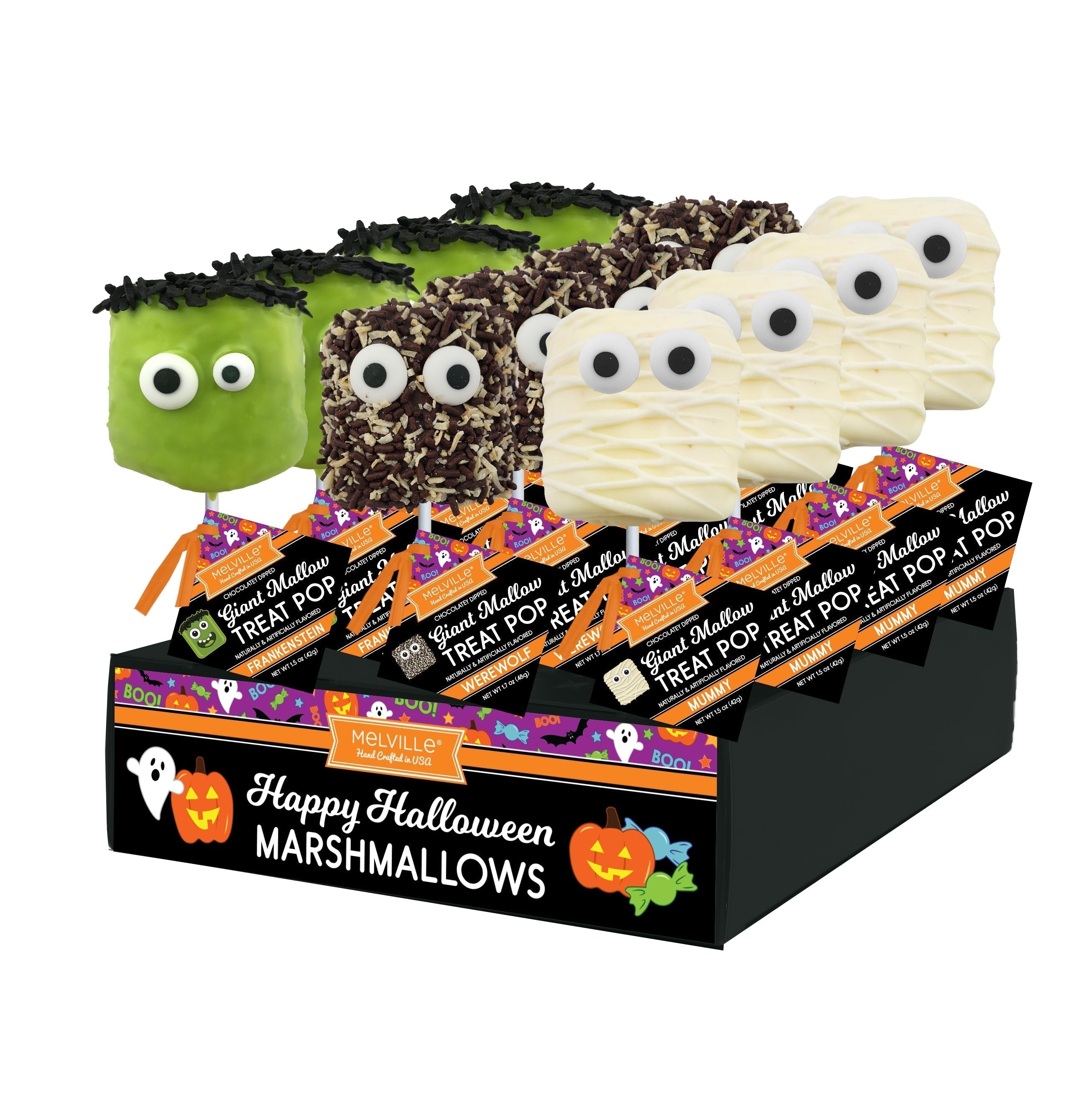 ストラップ marshmallow Marshmello Smile Stripe Socks — White