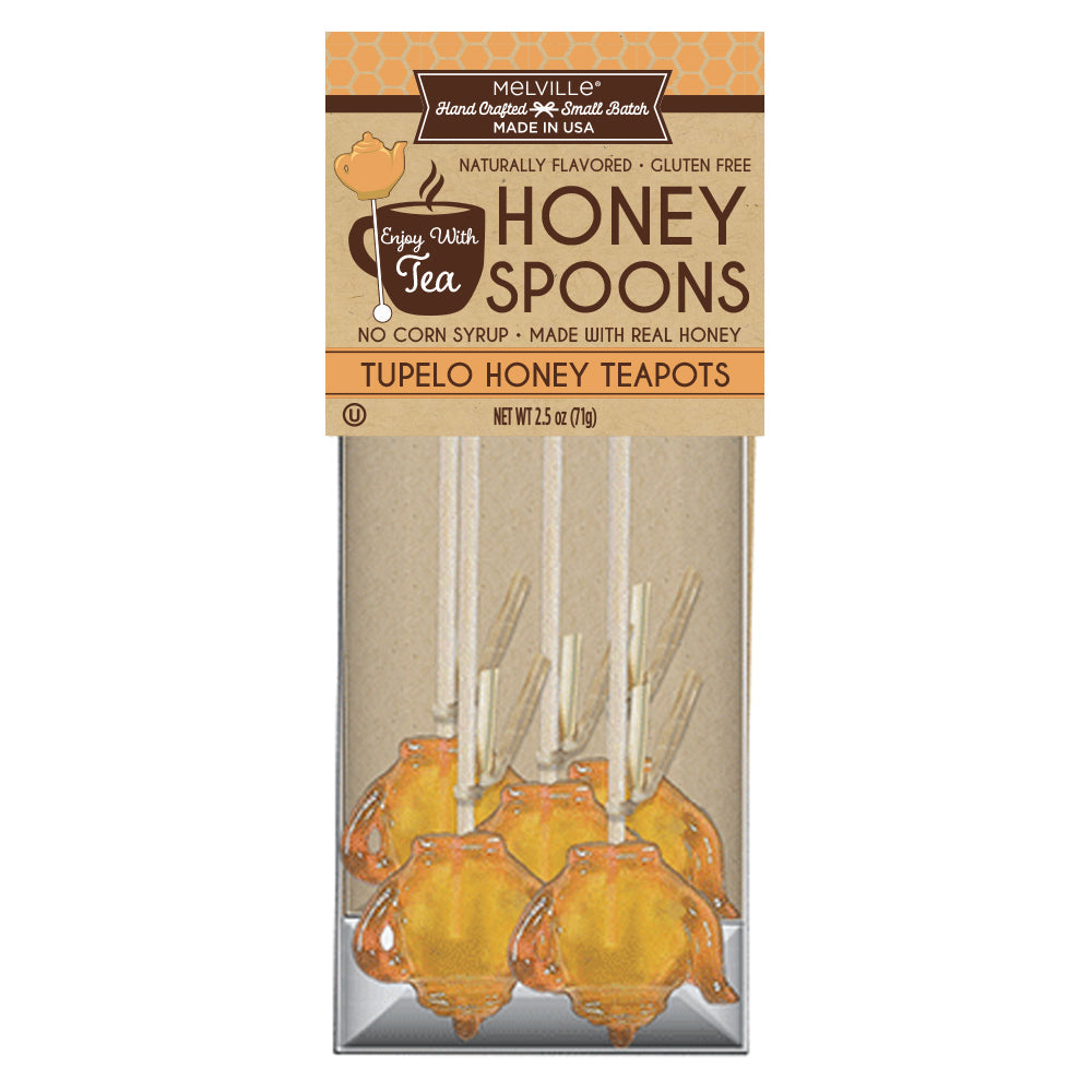 Tupelo Honey Teapot Honey Lollipop Spoons