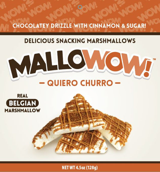 Mallowow! Snacking Marshmallows - Quiero Churro (10 bags)