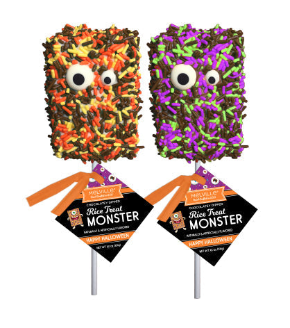 Halloween Monster Sprinkle Rice Treat Pops - Assorted (18ct)