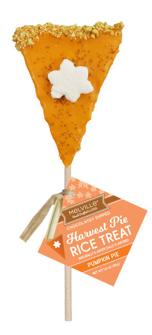 Rice Treat Pie Pops, Pumpkin & Chocolatey Cream