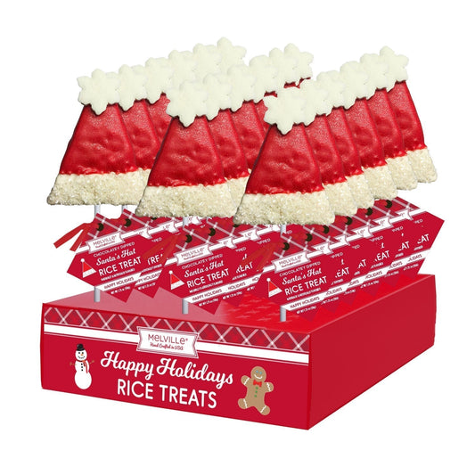 Santa Hat Rice Treat Pops (18ct)