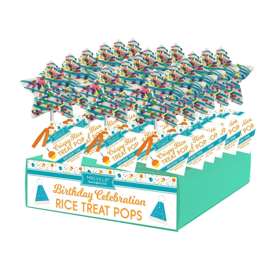 Birthday Celebration Star Rice Treat Pops