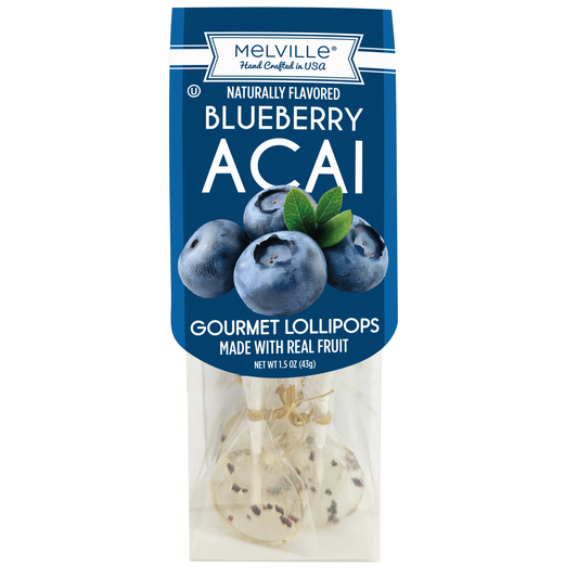 Gourmet Fruit Lollipops - Blueberry Acai
