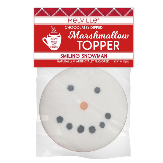 Smiling Snowman Marshmallow Topper
