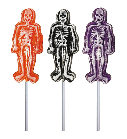 Frosted Skeleton Lollipops - Assorted