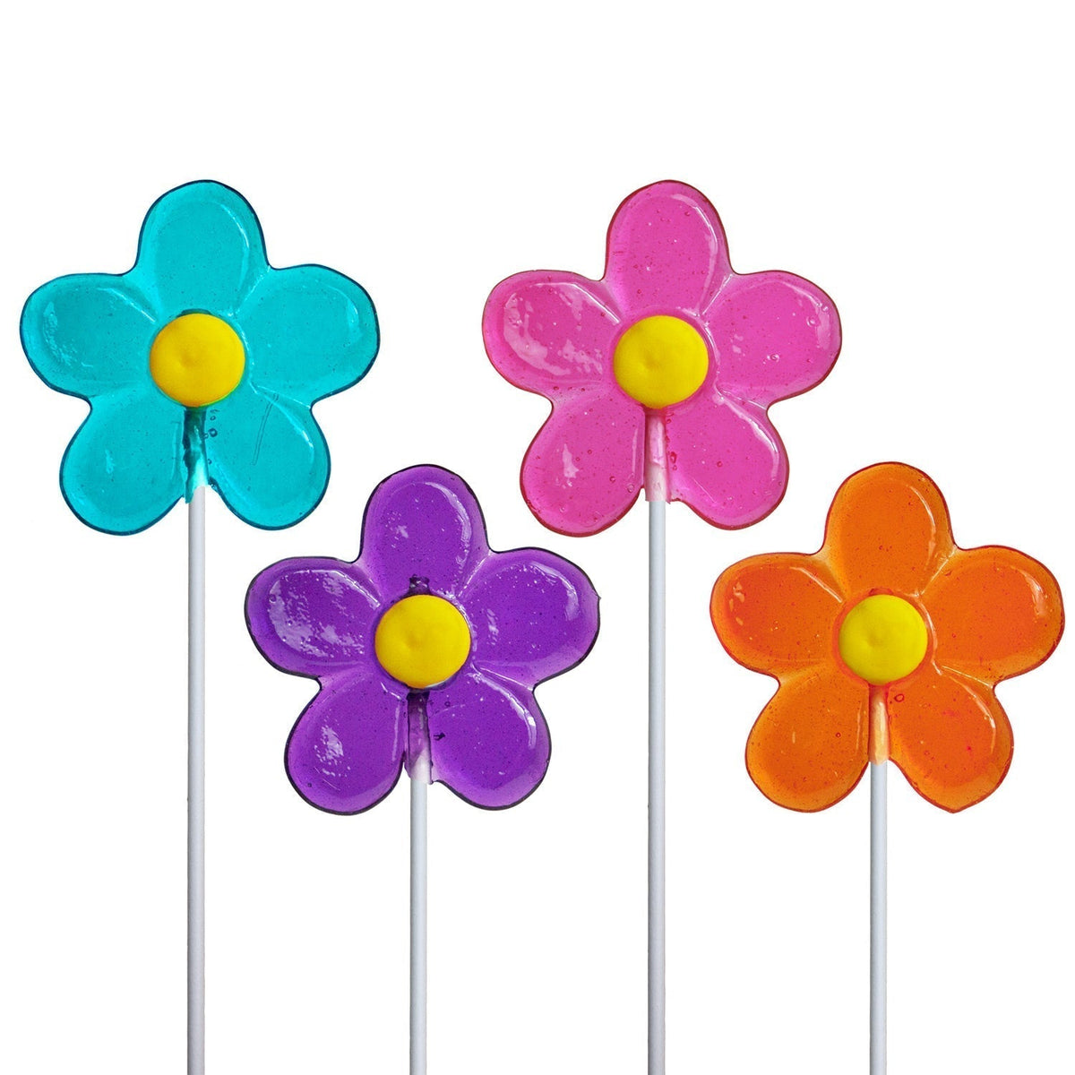Spring Daisy Lollipops - Assorted (24ct)