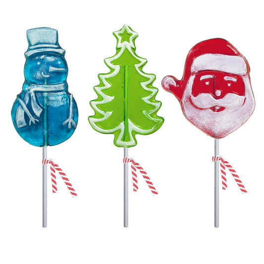 Frosted Holiday Lollipops - Assorted