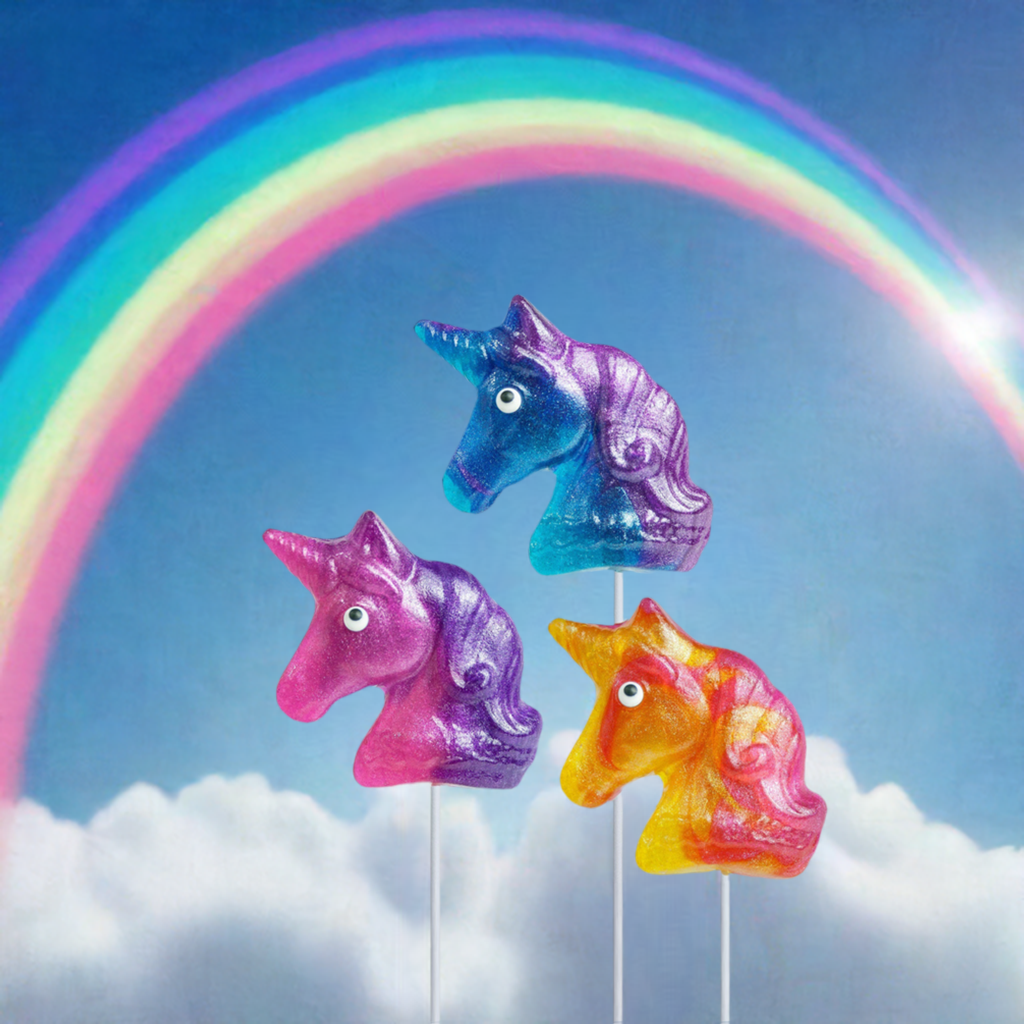 Glitter Swirl Unicorn Lollipops (12 ct)