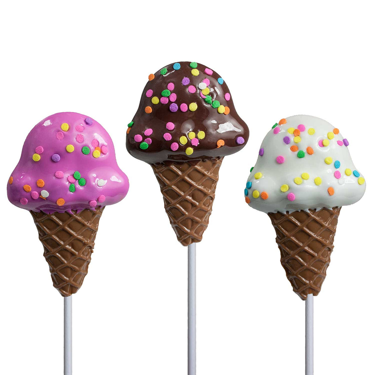Confetti Ice Cream Lollipops - Assorted (24ct)