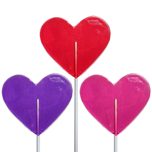 Classic Valentine Heart Lollipops - Assorted