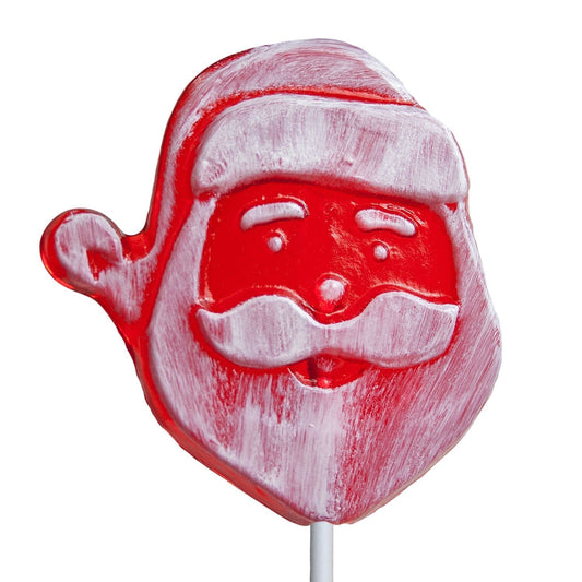 Frosted Santa Face Lollipops