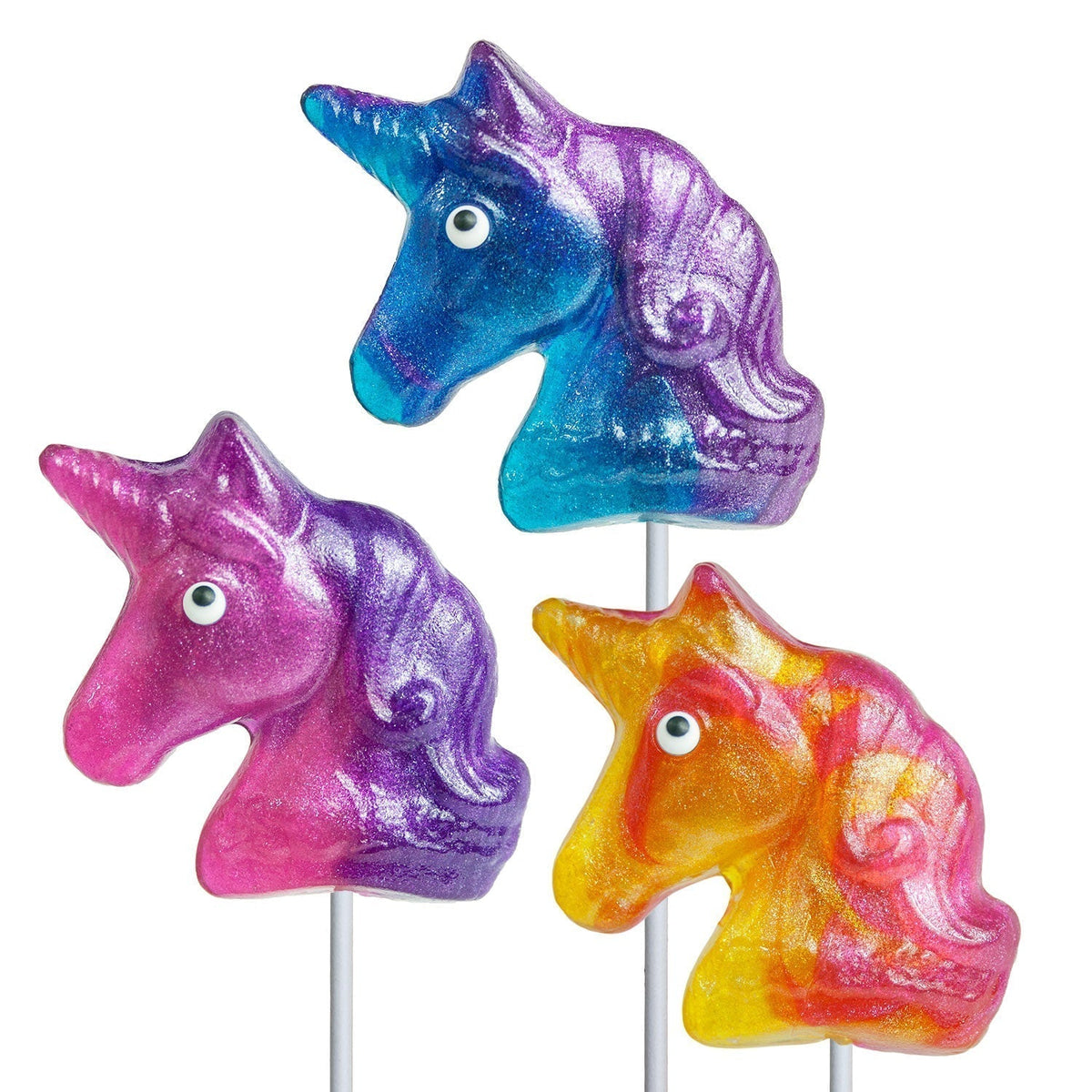 Glitter Swirl Unicorn Lollipops - Assorted (24ct)